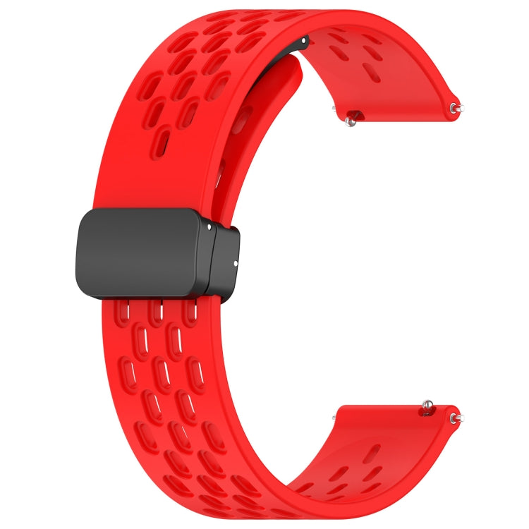 For Amazfit GTS 2 20mm Folding Magnetic Clasp Silicone Watch Band(Red) - free shipping - PMC TechLife - Order now!