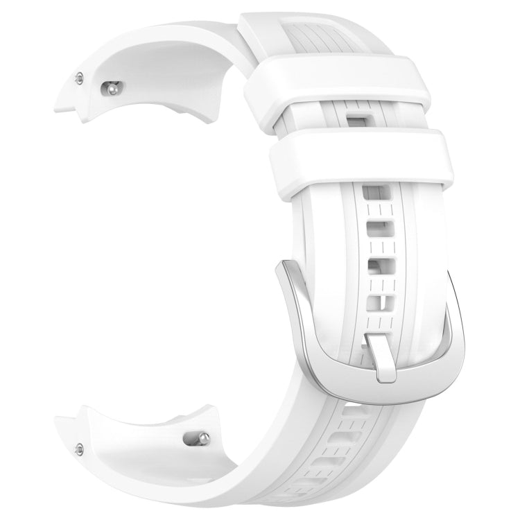 For Amazfit Balance A2286 Vertical Texture Silicone Watch Band(White) - Watch Bands by PMC TechLife | Online Shopping South Africa | PMC TechLife
