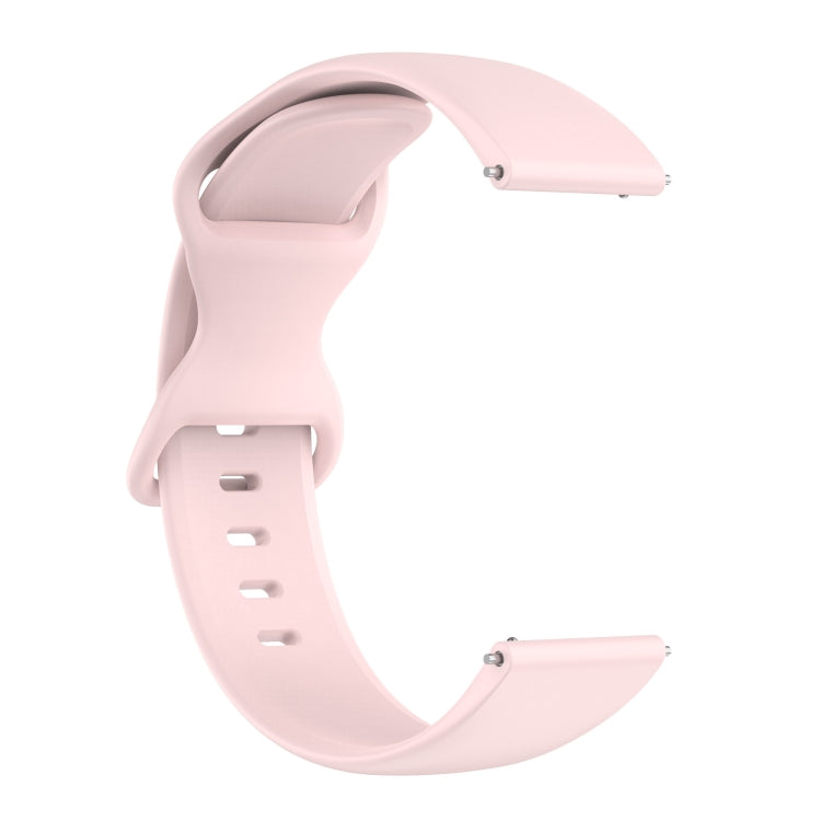 For Amazfit Active L Butterfly 8-shaped Buckle Silicone Watch Band(Rose Pink) - Watch Bands by PMC TechLife | Online Shopping South Africa | PMC TechLife