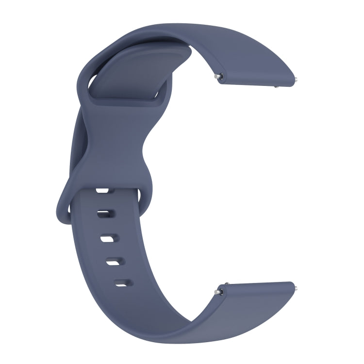 For Amazfit Active L Butterfly 8-shaped Buckle Silicone Watch Band(Blue Grey) - Watch Bands by PMC TechLife | Online Shopping South Africa | PMC TechLife
