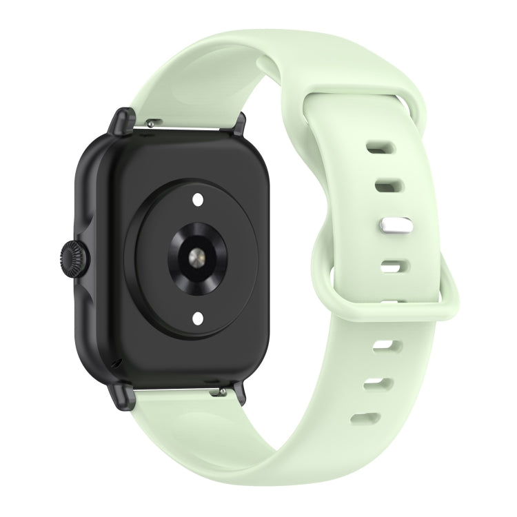 For Amazfit Active S Butterfly 8-shaped Buckle Silicone Watch Band(Green) - Watch Bands by PMC TechLife | Online Shopping South Africa | PMC TechLife