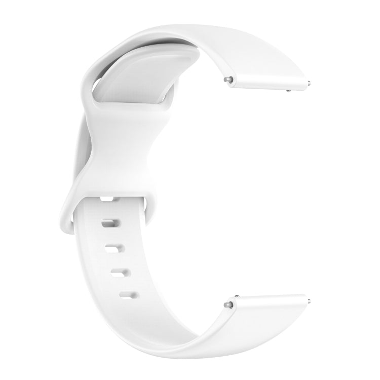 For Amazfit Active S Butterfly 8-shaped Buckle Silicone Watch Band(White) - Watch Bands by PMC TechLife | Online Shopping South Africa | PMC TechLife