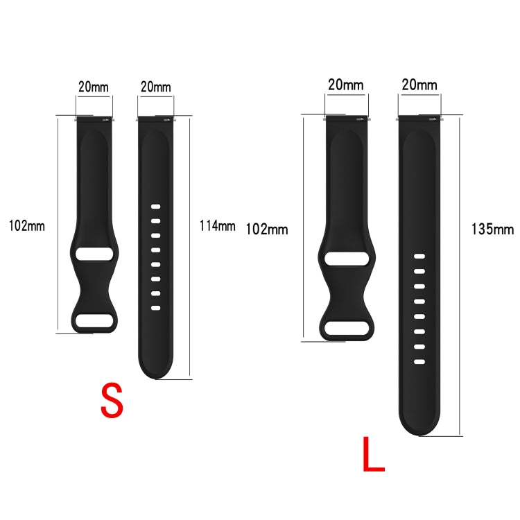 For Amazfit Active S Butterfly 8-shaped Buckle Silicone Watch Band(White) - Watch Bands by PMC TechLife | Online Shopping South Africa | PMC TechLife