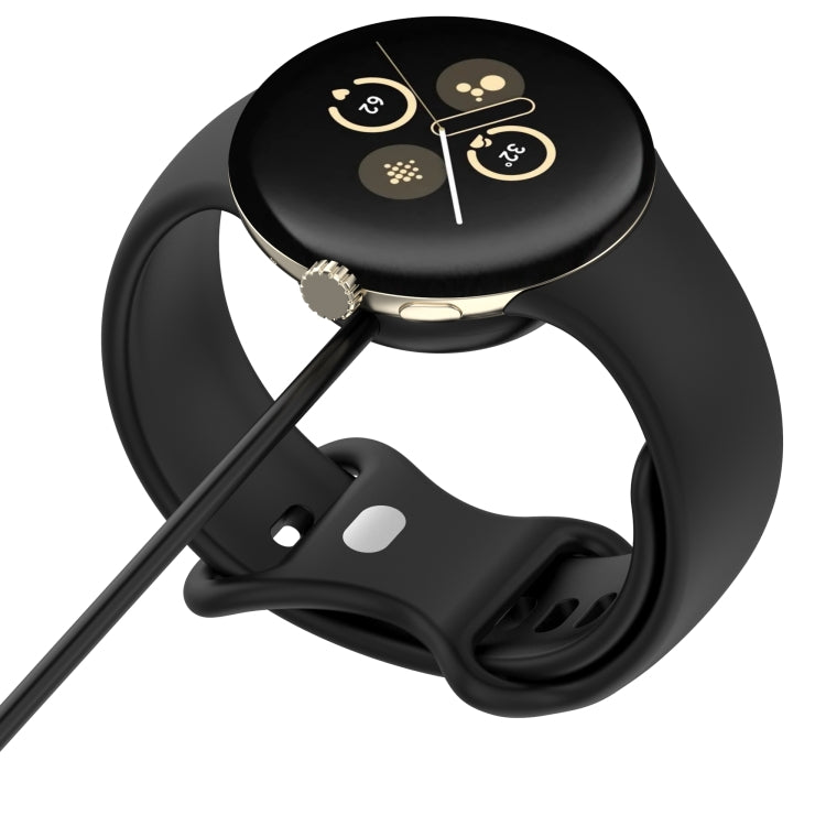 For Google Pixel Watch 2 USB Interface Smart Watch Charging Cable, Length: 1m(Black) - Other by PMC TechLife | Online Shopping South Africa | PMC TechLife