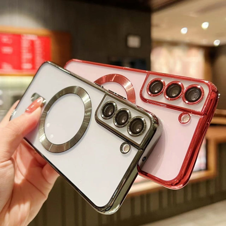 For Samsung Galaxy S23 Ultra 5G MagSafe Electroplating TPU Phone Case(Silver) - Galaxy S23 Ultra 5G Cases by PMC TechLife | Online Shopping South Africa | PMC TechLife