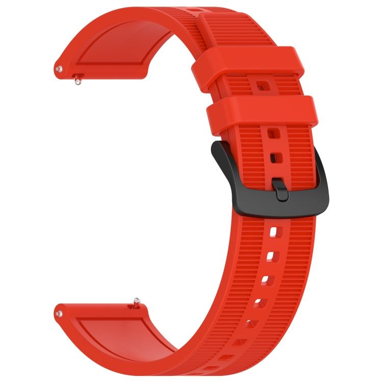 For Huawei Watch Ultimate 22mm Textured Silicone Solid Color Watch Band(Red) - Watch Bands by PMC TechLife | Online Shopping South Africa | PMC TechLife