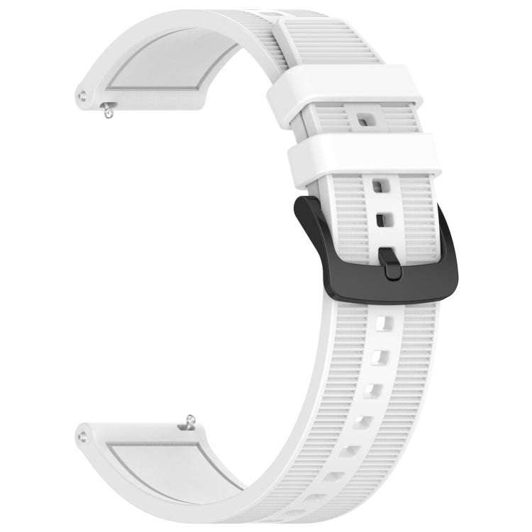 For Huawei Watch GT3 46mm 22mm Textured Silicone Solid Color Watch Band(White) - Watch Bands by PMC TechLife | Online Shopping South Africa | PMC TechLife