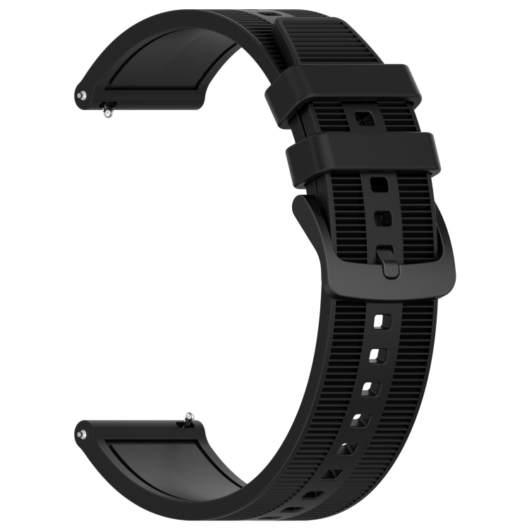 For Xiaomi Haylou RT2 LS10 22mm Textured Silicone Solid Color Watch Band(Black) - free shipping - PMC TechLife - Order now!
