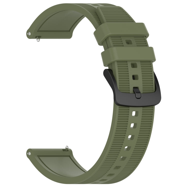 For Garmin Vivoactive 4 22mm Textured Silicone Solid Color Watch Band(Green) - Watch Bands by PMC Jewellery | Online Shopping South Africa | PMC Jewellery