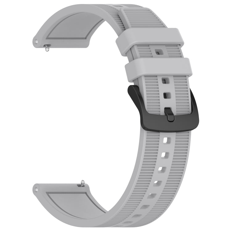 For Samsung Gear S3 Classic 22mm Textured Silicone Solid Color Watch Band(Grey) - Watch Bands by PMC TechLife | Online Shopping South Africa | PMC TechLife | Buy Now Pay Later Mobicred