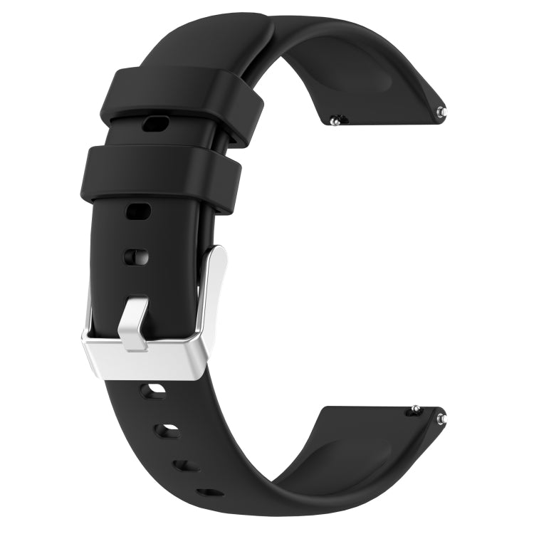 For Huawei Watch GT4 41mm 20mm Smooth Solid Color Silicone Watch Band(Black) - Watch Bands by PMC TechLife | Online Shopping South Africa | PMC TechLife | Buy Now Pay Later Mobicred