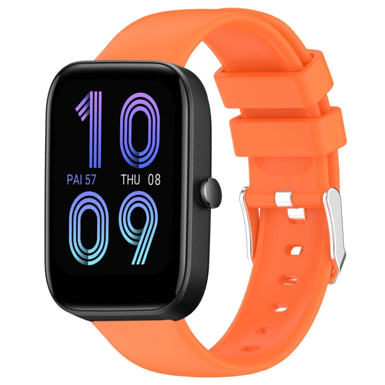 For Amazfit Bip 3 Pro 20mm Smooth Solid Color Silicone Watch Band(Orange) - free shipping - PMC TechLife - Order now!