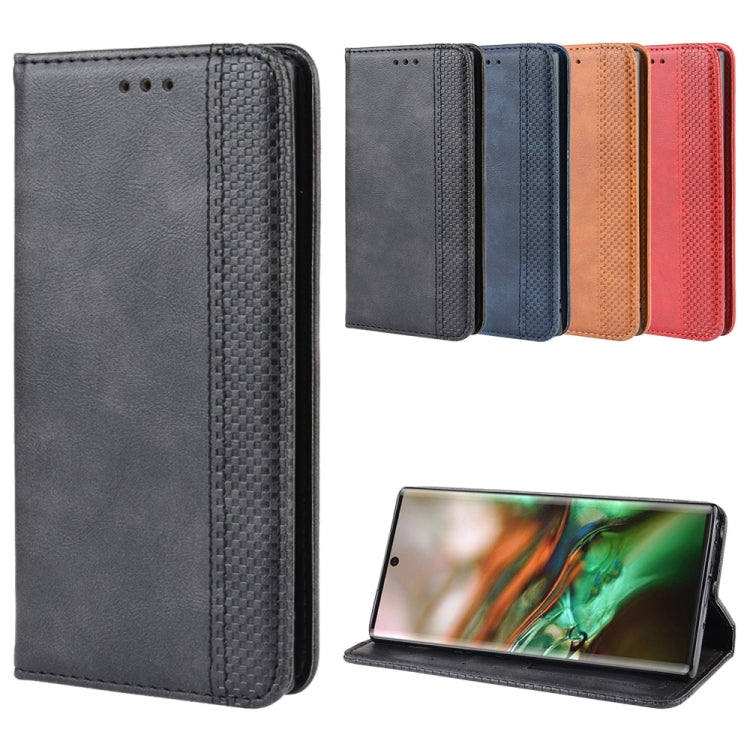 Magnetic Buckle Retro Crazy Horse Texture Horizontal Flip Leather Case for Galaxy Note 10 , with Holder & Card Slots & Photo Frame(Black) - Galaxy Phone Cases by PMC Jewellery | Online Shopping South Africa | PMC Jewellery