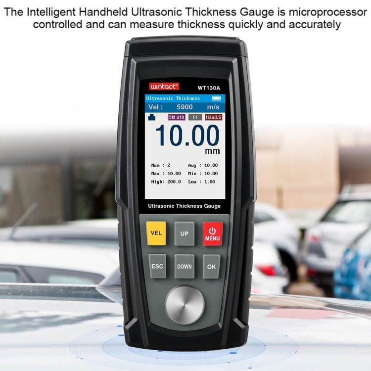 Wintact WT130A Digital Ultrasonic Thickness Gauge Meter Tester USB Charging Digital Thickness Metal Tester High Precision - free shipping - PMC TechLife - Order now!