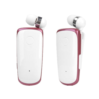 K39 Wireless Bluetooth Headset CSR DSP chip In-Ear Vibrating Alert Wear Clip Hands Free Earphone (Rose Red) - Bluetooth Earphone by PMC Jewellery | Online Shopping South Africa | PMC Jewellery