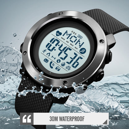 SKMEI 1511 Simple Bluetooth Men Smart Waterproof Compass Adult Smart Watch(Steel Shell Army Green) - Sport Watches by SKMEI | Online Shopping South Africa | PMC Jewellery | Buy Now Pay Later Mobicred