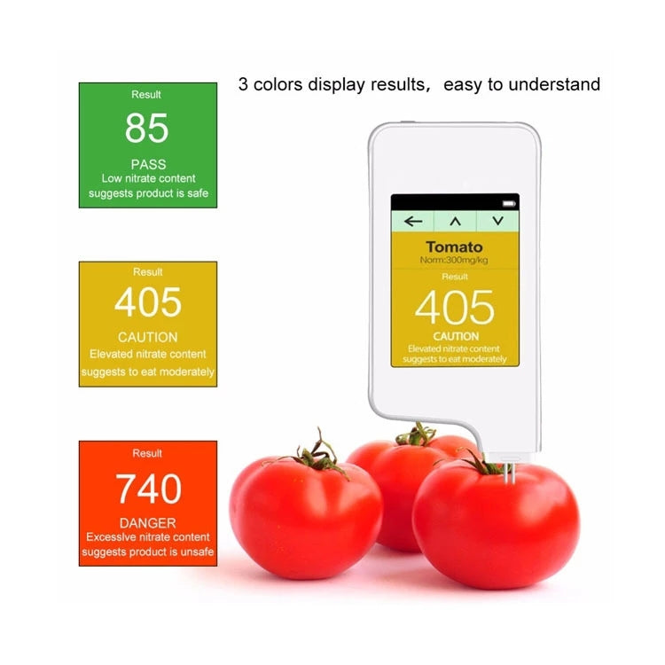 Vegetable And Fruit Meat Nitrate Residue Food Environmental Safety Tester(Black) - Digital Refractometer by PMC TechLife | Online Shopping South Africa | PMC TechLife