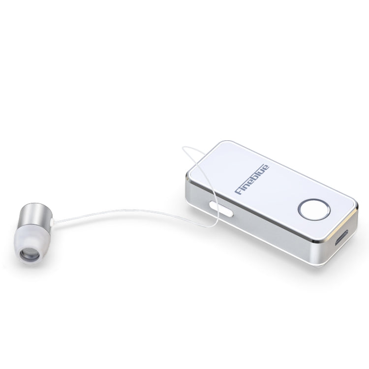 FineBlue F2 Pro Wireless Bluetooth V5.0 Earphone Hands-Free Vibrating Alert Wear Clip Earphone(White) - Bluetooth Earphone by Fineblue | Online Shopping South Africa | PMC Jewellery