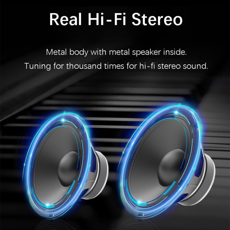 EWA A103 Portable Bluetooth Speaker Wireless Heavy Bass Bomm Box Subwoofer Phone Call Surround Sound Bluetooth Shower Speaker(Silver) - Mini Speaker by EWA | Online Shopping South Africa | PMC Jewellery