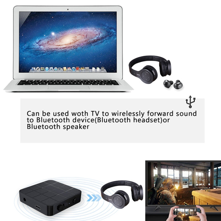 B32 2 in 1 Bluetooth 5.0 TV Computer Wireless Audio Bluetooth Adapter Bluetooth Transmitter Receiver - Audio Receiver Transmitter by PMC TechLife | Online Shopping South Africa | PMC TechLife
