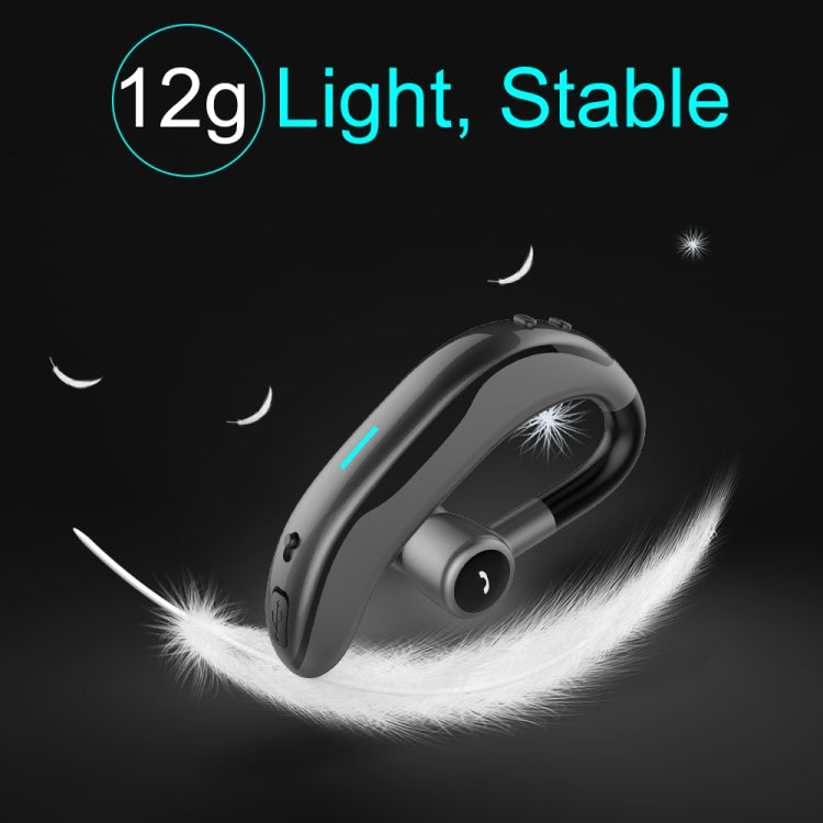 Car Handfree Wireless Ear-hook Bluetooth Earphone with Microphone(Black Green) - Bluetooth Earphone by PMC TechLife | Online Shopping South Africa | PMC TechLife
