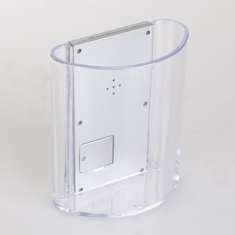 Transparent Desk Clock Pencil Holder Removable Desktop Table Digital Clock - Wall Clock by PMC TechLife | Online Shopping South Africa | PMC TechLife | Buy Now Pay Later Mobicred
