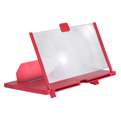 12 Inch Pull-Out Mobile Phone Screen Magnifier 3D Desktop Stand, Style:Blu-ray Model(Red) - Screen Magnifier by PMC Jewellery | Online Shopping South Africa | PMC Jewellery