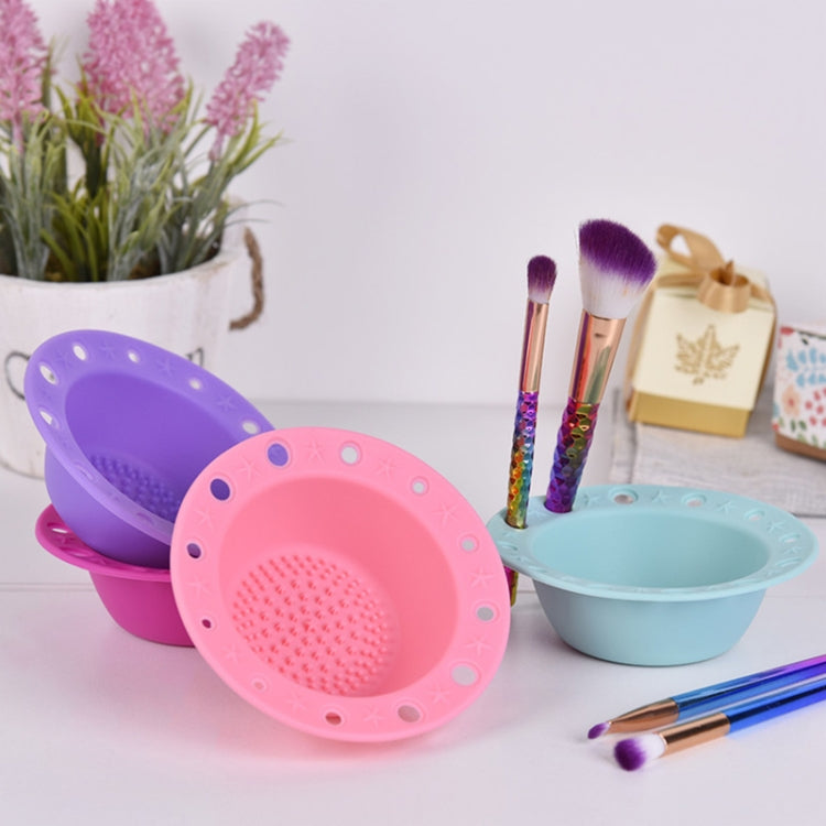 Beauty Tools Silicone Brush Tray Makeup Brush Special Cleaning Bowl(Pink) - Tools by PMC Jewellery | Online Shopping South Africa | PMC Jewellery