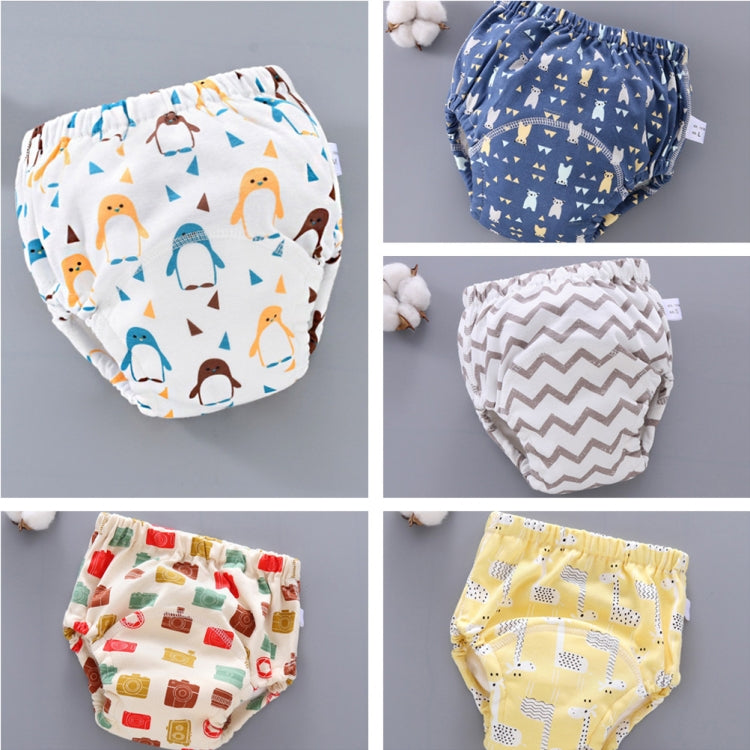 6 Layer Baby Diaper Waterproof  Reusable Cloth Diapers Baby Cotton Training  Underwear Pants Diaper L（12-18KG）(Camera) - Children Underwear by PMC Jewellery | Online Shopping South Africa | PMC Jewellery