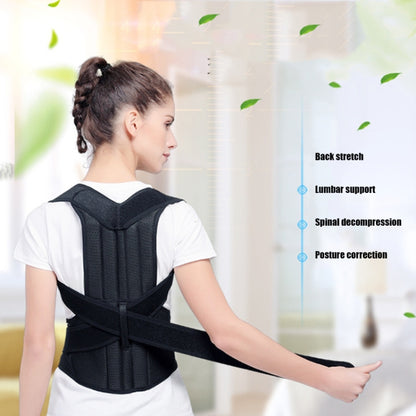 Kyphosis Correction Belt Spine Back Fixation Belt Correction Clothing, Size:L(Black) - Corrector by PMC Jewellery | Online Shopping South Africa | PMC Jewellery