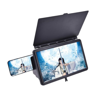 12 inch Anti-reflective Mobile Phone Magnifier Large Screen Projector 3D HD Video Amplifier(Black) - Screen Magnifier by PMC Jewellery | Online Shopping South Africa | PMC Jewellery