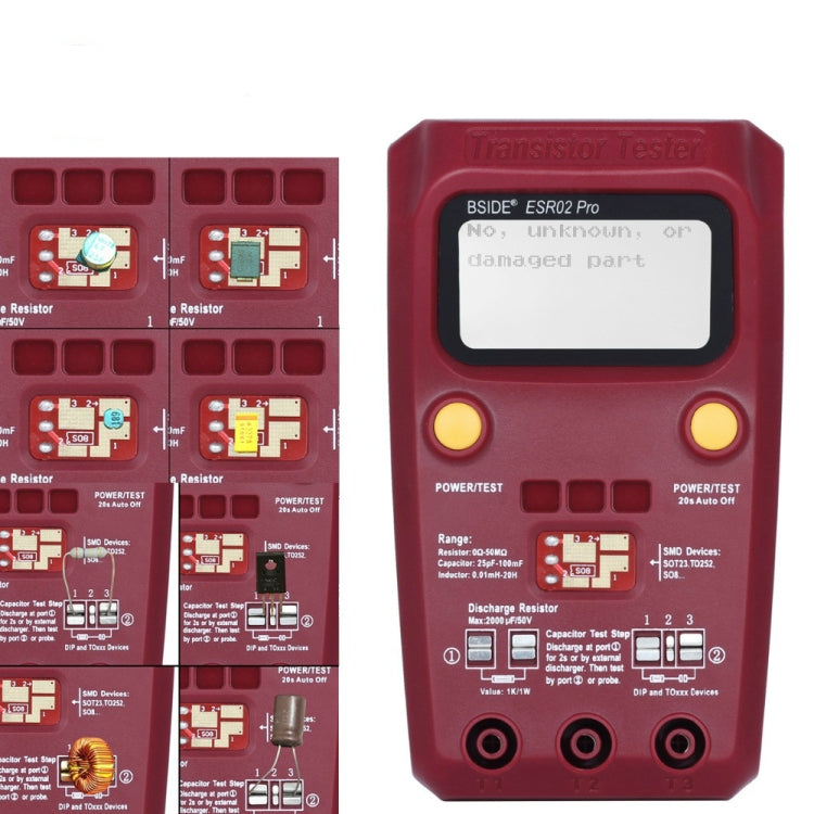 BSIDE ESR02 Pro Digital Transistor Test Table M328 Resistance Inductance Capacitance ESR Tester - Digital Multimeter by BSIDE | Online Shopping South Africa | PMC Jewellery | Buy Now Pay Later Mobicred