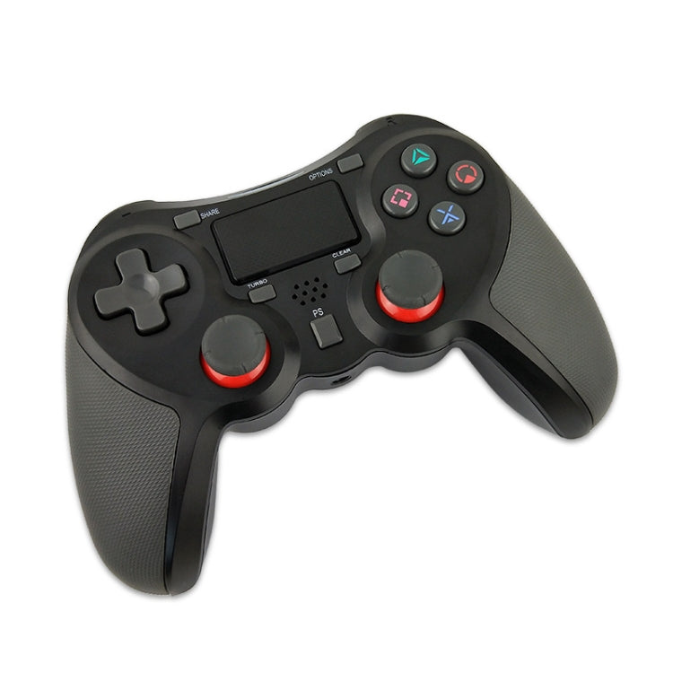 Rubberized Wireless Game Controller Bluetooth Handle for PS4 Host(black B) - Gamepads by PMC Jewellery | Online Shopping South Africa | PMC Jewellery