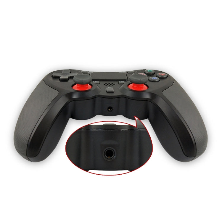 Rubberized Wireless Game Controller Bluetooth Handle for PS4 Host(Orange) - Gamepads by PMC TechLife | Online Shopping South Africa | PMC TechLife