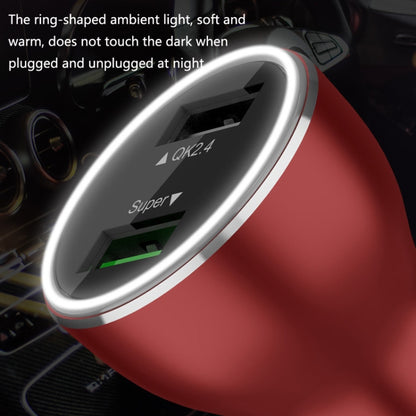 QIAKEY QK739 Dual Ports Fast Charge Car Charger(Black) - Car Charger by QIAKEY | Online Shopping South Africa | PMC Jewellery