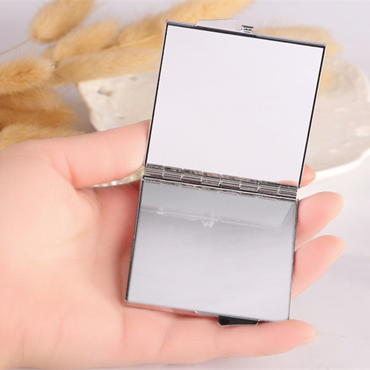 Hand-studded Mini Folding Cosmetic Mirror Portable Mirror Double Sided Mirror - Mirror by PMC Jewellery | Online Shopping South Africa | PMC Jewellery