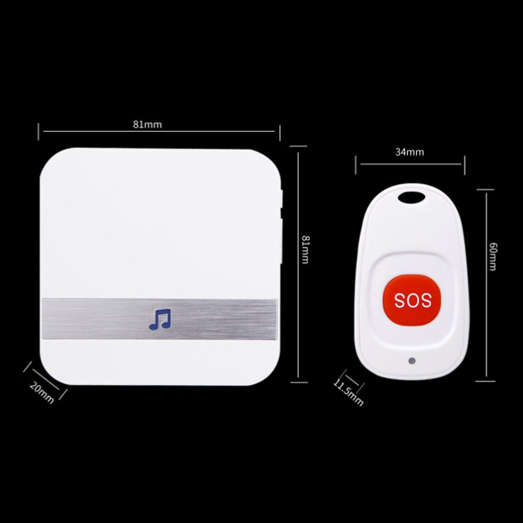 CACAZI C1 Smart Home Wireless Remote Control Doorbell, Style:US Plug - Wireless Doorbell by CACAZI | Online Shopping South Africa | PMC TechLife | Buy Now Pay Later Mobicred