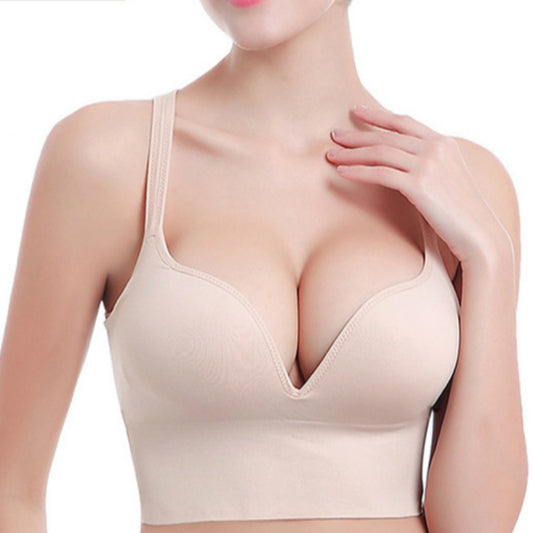 Wireless Sporty Shockproof Running Push Up Sports Bra, Size:L(Complexion) - Ladies Underwear by PMC Jewellery | Online Shopping South Africa | PMC Jewellery