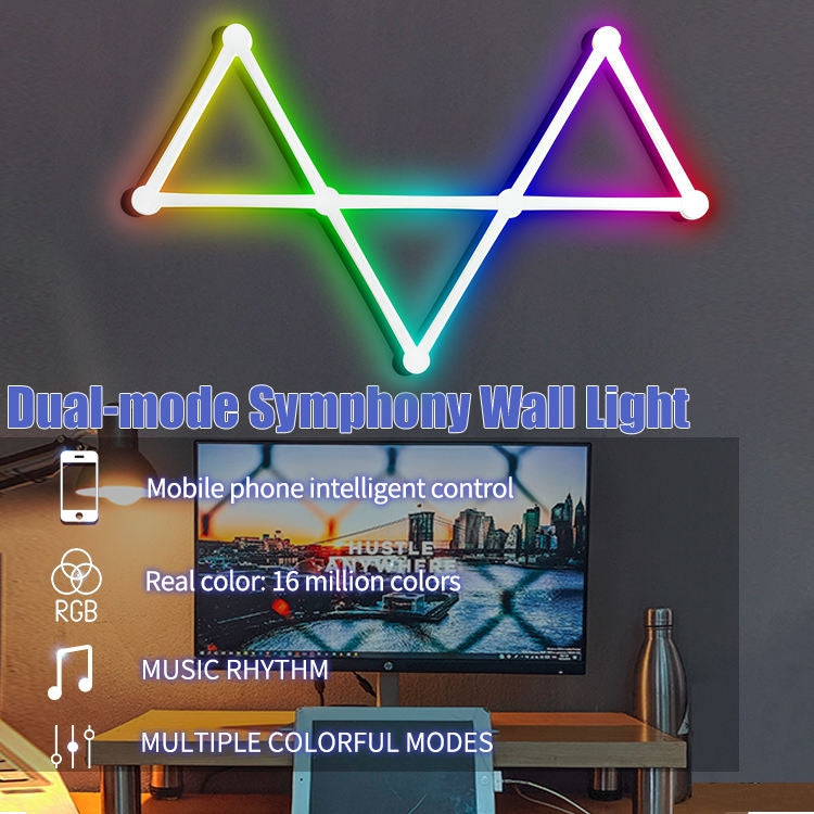 JSK-P22 Smart RGB Mosaic Light Rhythm Light Support Amazon Alexa / Google Assistant /DuerOS EU Plug(Black) - Novelty Lighting by PMC TechLife | Online Shopping South Africa | PMC TechLife