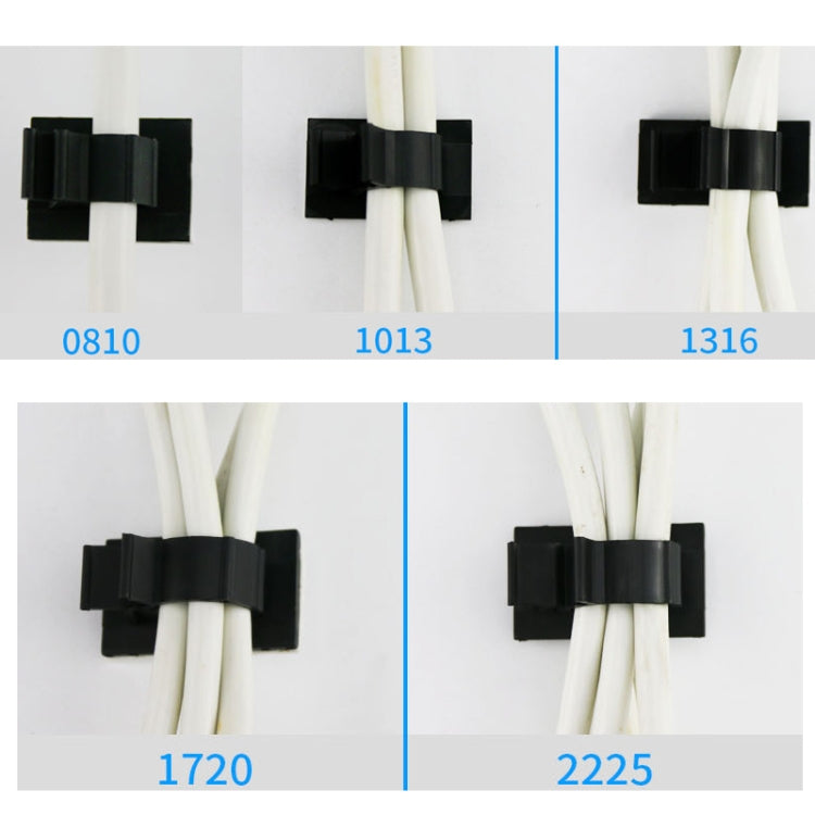 100 PCS Y-1316 Adjustable Self-Adhesive Wire Fixing Cable Organizer (Black) - Cable Organizer by PMC TechLife | Online Shopping South Africa | PMC TechLife | Buy Now Pay Later Mobicred