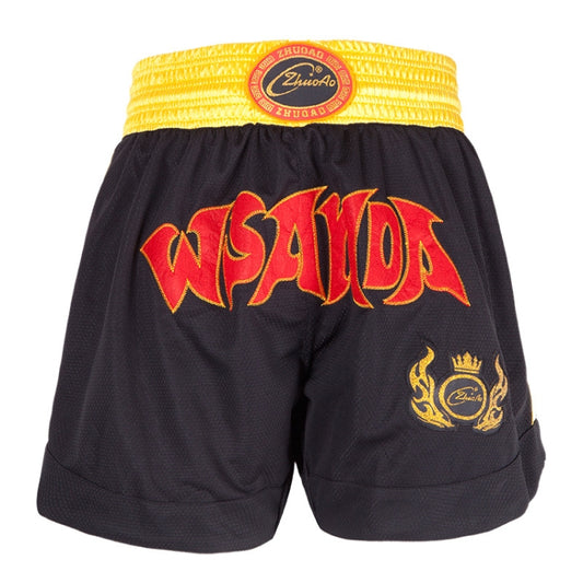 ZhuoAo Muay Thai/Boxing/Sanshou/Fighting Shorts for Men and Women, Size:XS(Quick Dry Sanda Black) - Sportswear by ZhuoAo | Online Shopping South Africa | PMC Jewellery | Buy Now Pay Later Mobicred