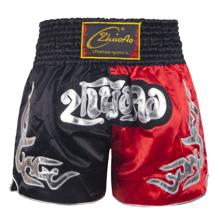 ZhuoAo Muay Thai/Boxing/Sanshou/Fighting Shorts for Men and Women, Size:XS(Classic Red Black) - Sportswear by ZhuoAo | Online Shopping South Africa | PMC Jewellery | Buy Now Pay Later Mobicred