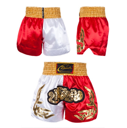 ZhuoAo Muay Thai/Boxing/Sanshou/Fighting Shorts for Men and Women, Size:L(Blue Waist Stitching) - Sportswear by ZhuoAo | Online Shopping South Africa | PMC Jewellery