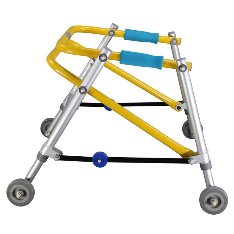 Directional Four-wheel Walker With Cerebral Palsy Children Rehabilitation Training Equipment Walker Standing Frame, Specification: 4071 Small(Foggy Silver) - Mobility Aids by PMC Jewellery | Online Shopping South Africa | PMC Jewellery