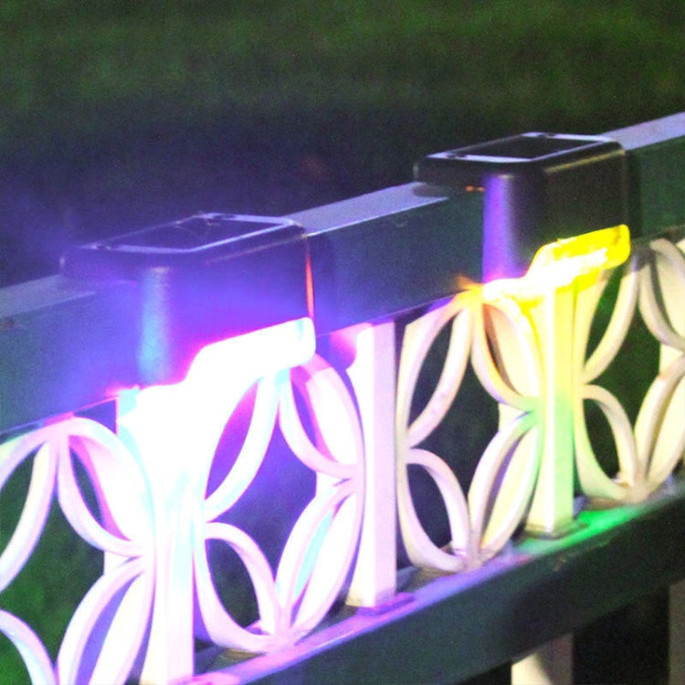 Solar Railing Light Staircase Light Outdoor Waterproof LED Step Light Garden Decoration Landscape Light, Warm White Light(Black) - free shipping - PMC TechLife - Order now!