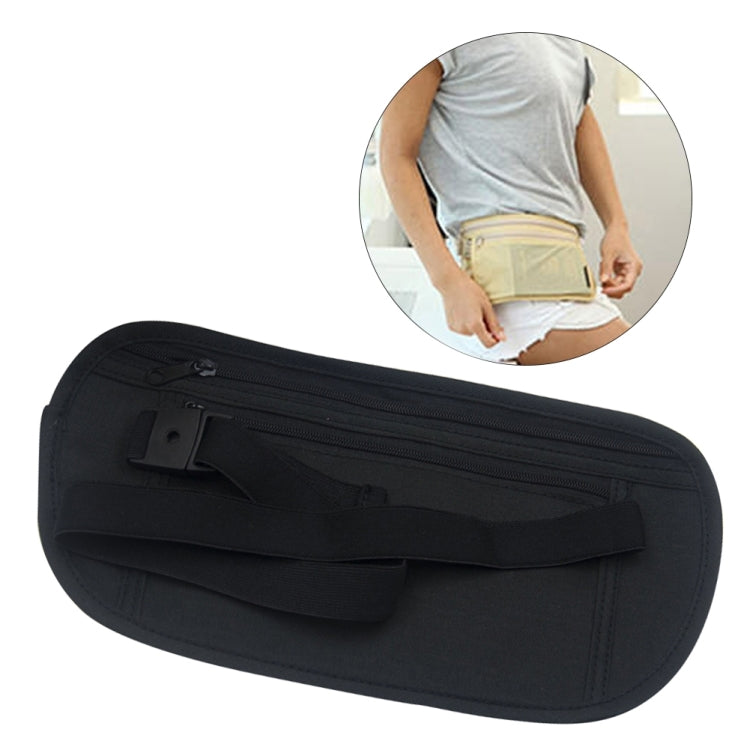 5 PCS Multifunctional Outdoor Waist Belt Bag Travel Anti-theft Invisible Phone (Black) - Waist Bags by PMC Jewellery | Online Shopping South Africa | PMC Jewellery