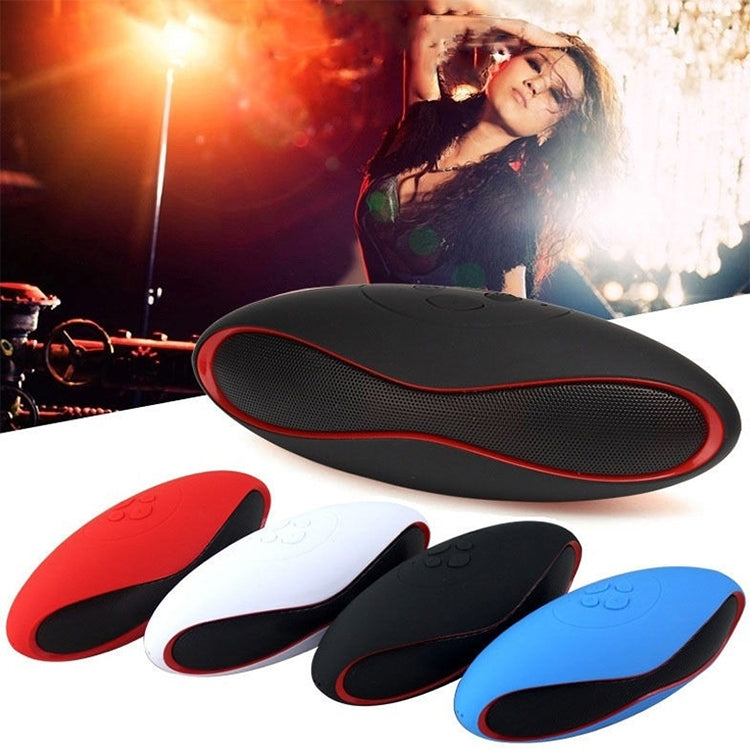 3D Stereo Mini Rugby Shape Bluetooth Speaker with TF Card Slot(Blue) - Mini Speaker by PMC TechLife | Online Shopping South Africa | PMC TechLife