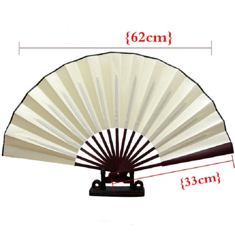 10 inch Pure Color Blank Silk Cloth Folding Fan Chinese Style Calligraphy Painting Fan(White) - Hand Fans by PMC Jewellery | Online Shopping South Africa | PMC Jewellery