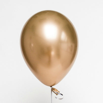 50 PCS 12inch Glossy Metal Pearl Latex Balloons Metallic Color Inflatable Air Ball Birthday Party Decor(Gold) - Balloons by PMC Jewellery | Online Shopping South Africa | PMC Jewellery