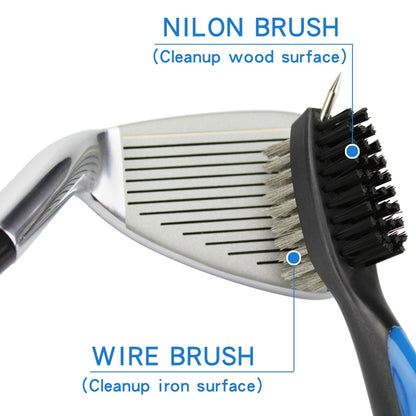 Golf Club Brush Ball Slot Cleaning Brush Cleaning Set(Blue) - Golf Accessories by PMC Jewellery | Online Shopping South Africa | PMC Jewellery